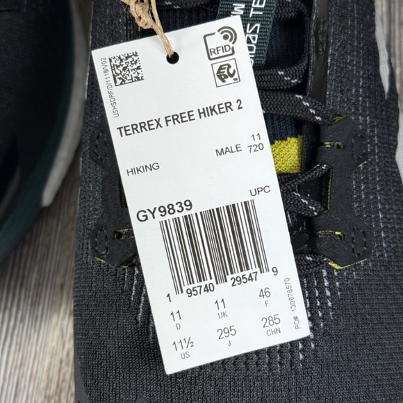 Adidas Terrex Free Hiker 2 X And Wander Core Black/Olive/Silver Sz 11.5 GY9839 main image 5